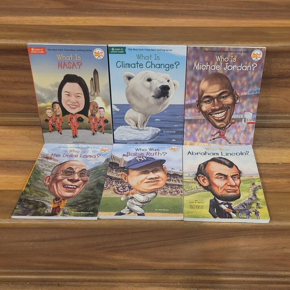 Lot Of  6 Who Was / Is / What…? Children’s Biography Books What Where Were